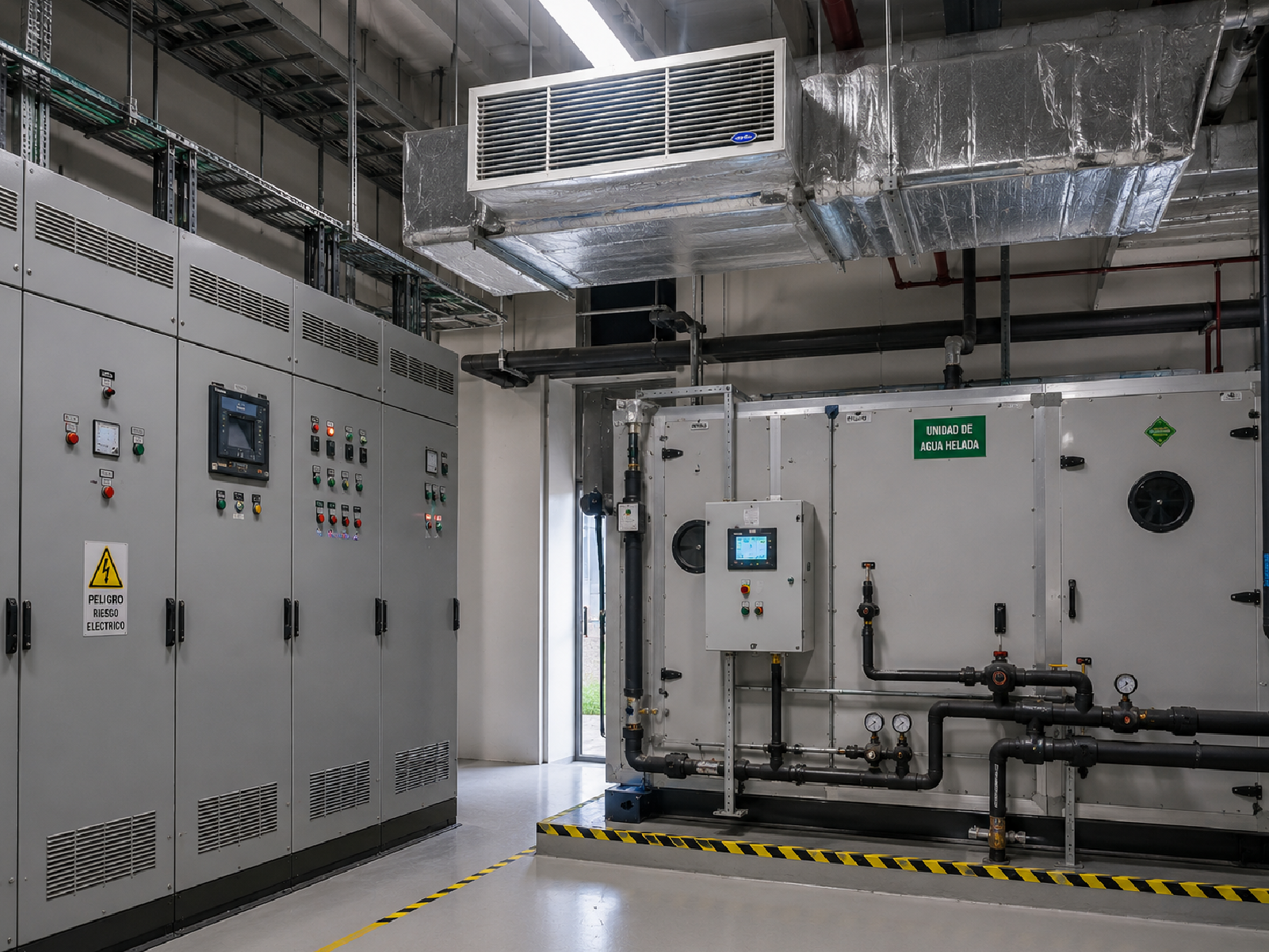 Sala eléctrica, unidad HVAC o sistema de ventilación
