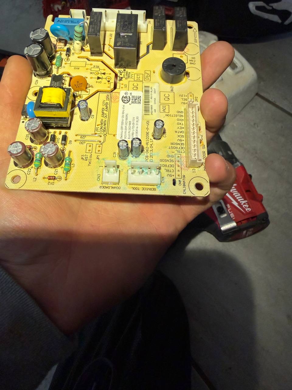 Refrigerator defrost sensor control board repair — Denver metro