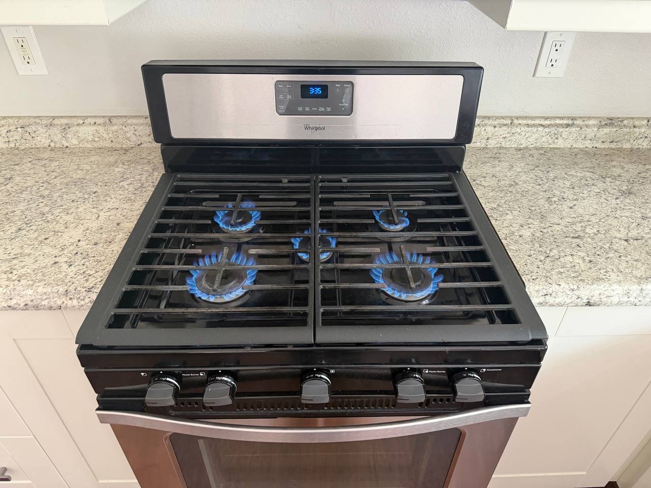 Whirlpool gas range burner ignition test — Denver metro