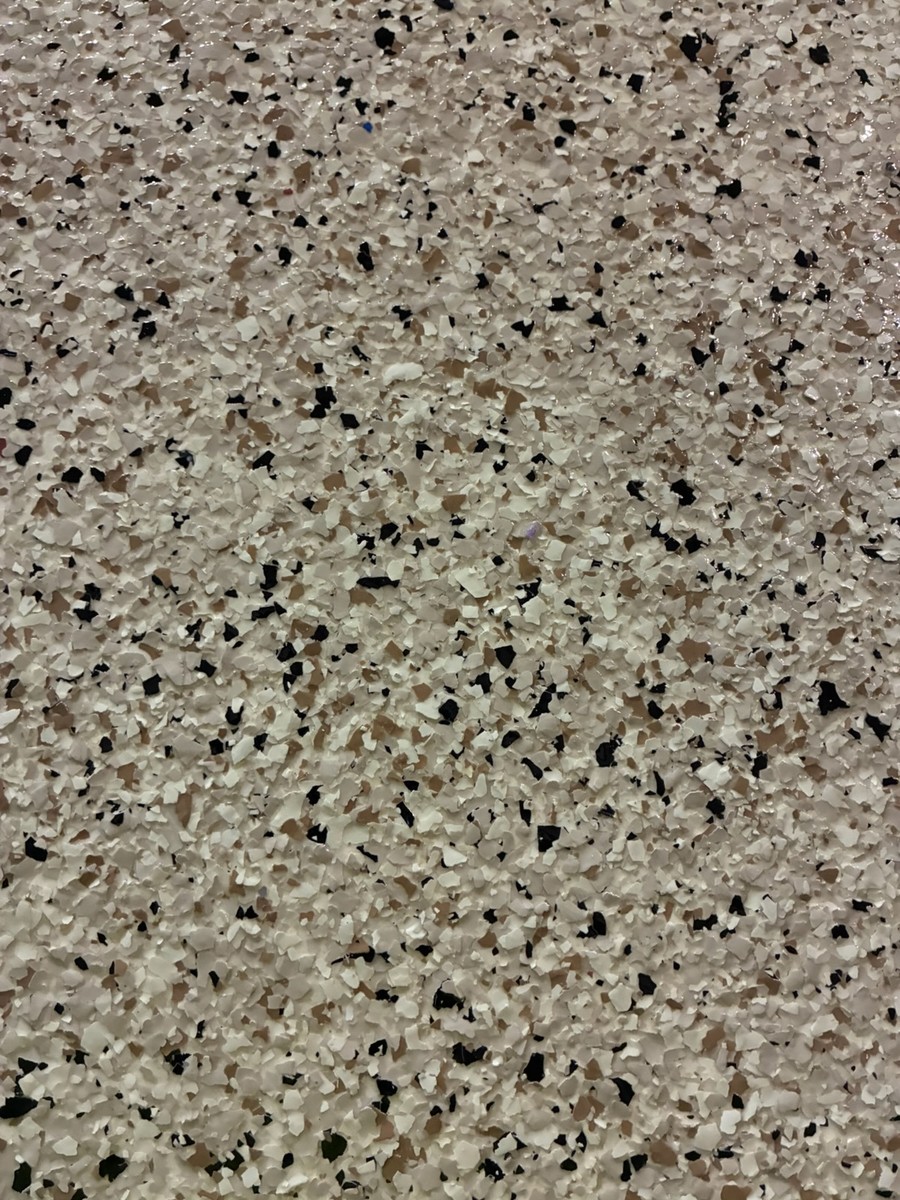 Shoreline epoxy flake color sample