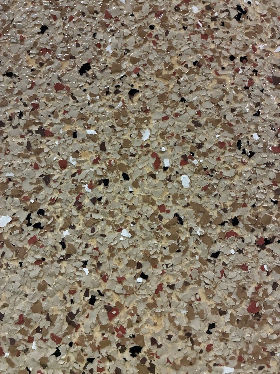 Hickory epoxy flake color sample