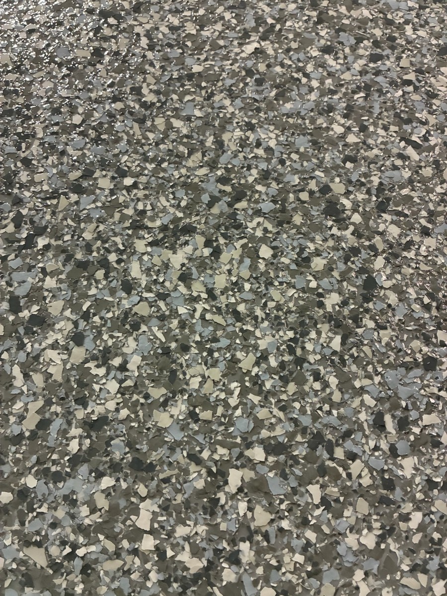 Timberwolf epoxy flake color sample