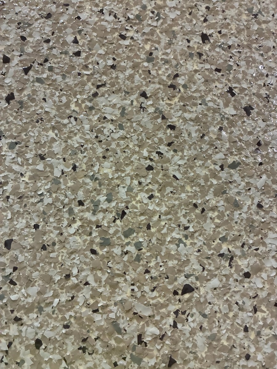 Safari epoxy flake color sample