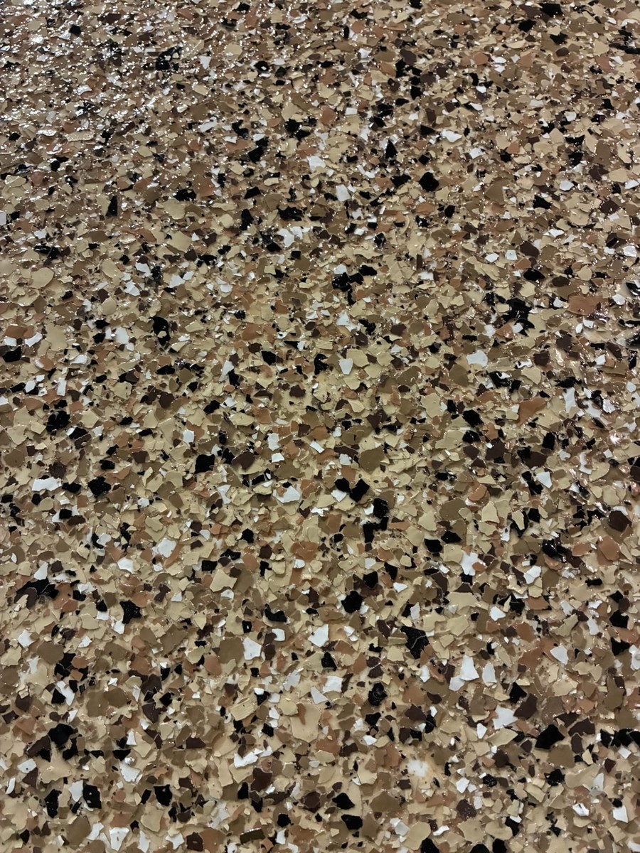 Outback epoxy flake color sample