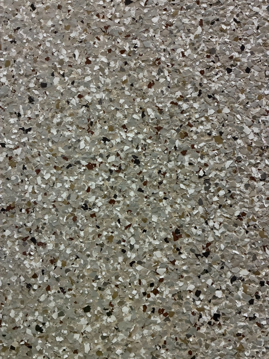Creekbed epoxy flake color sample