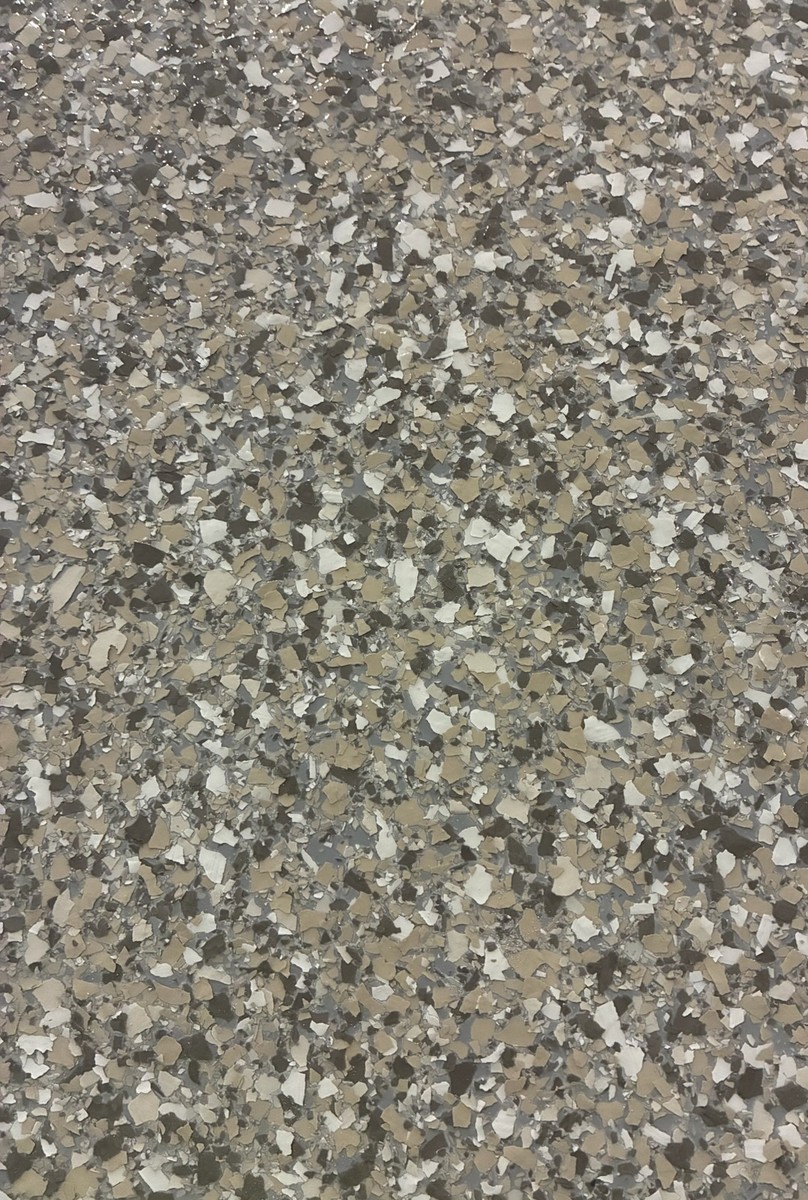 Madras epoxy flake color sample
