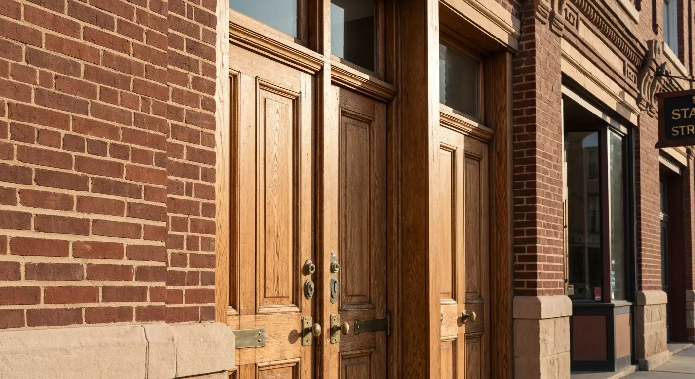 Downtown historic doors