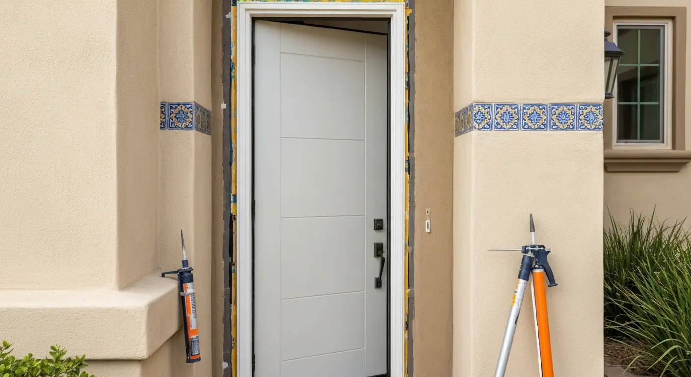 Entry door installation