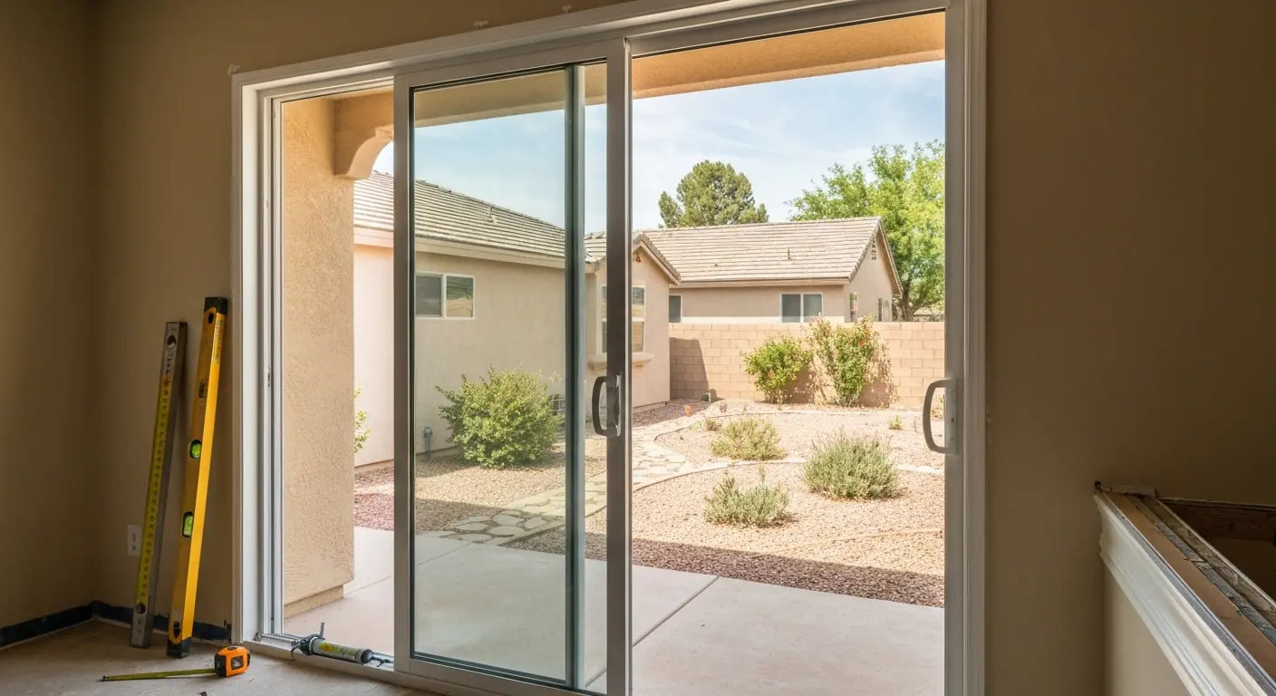 Patio door installation