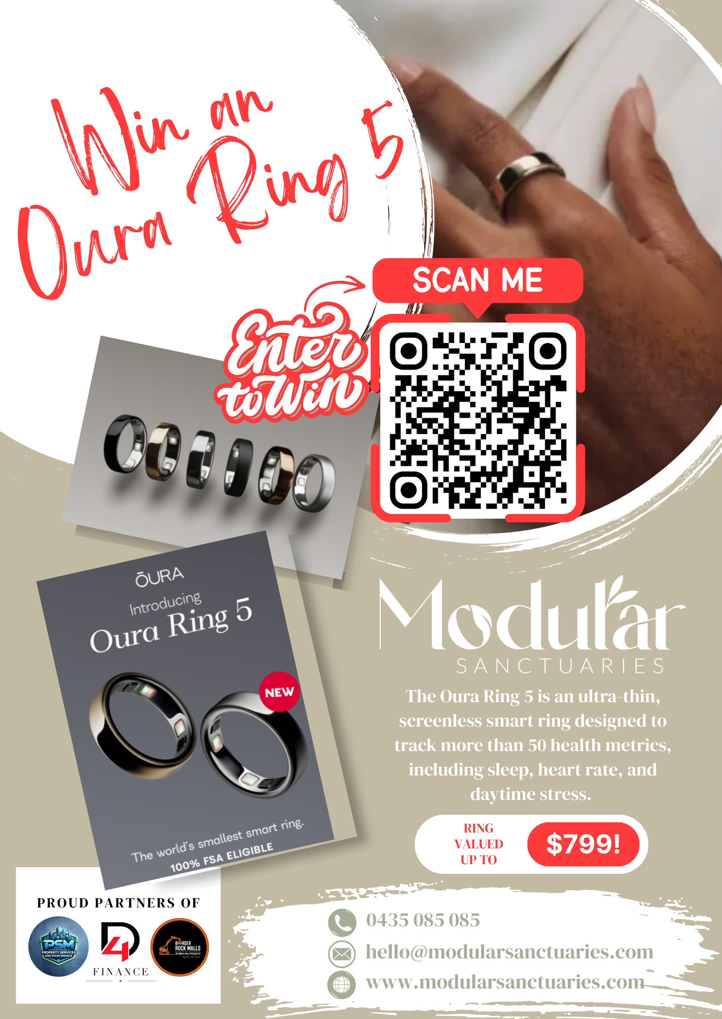 Win an Oura Ring 5 flyer
