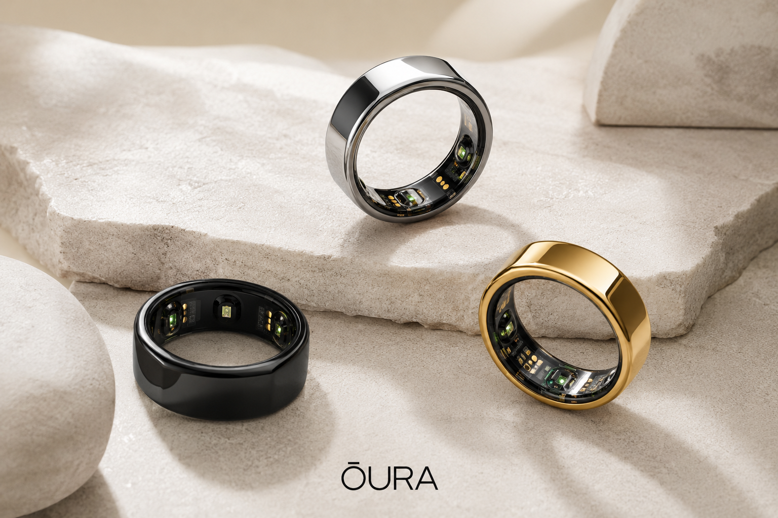 Oura Ring worn on a hand
