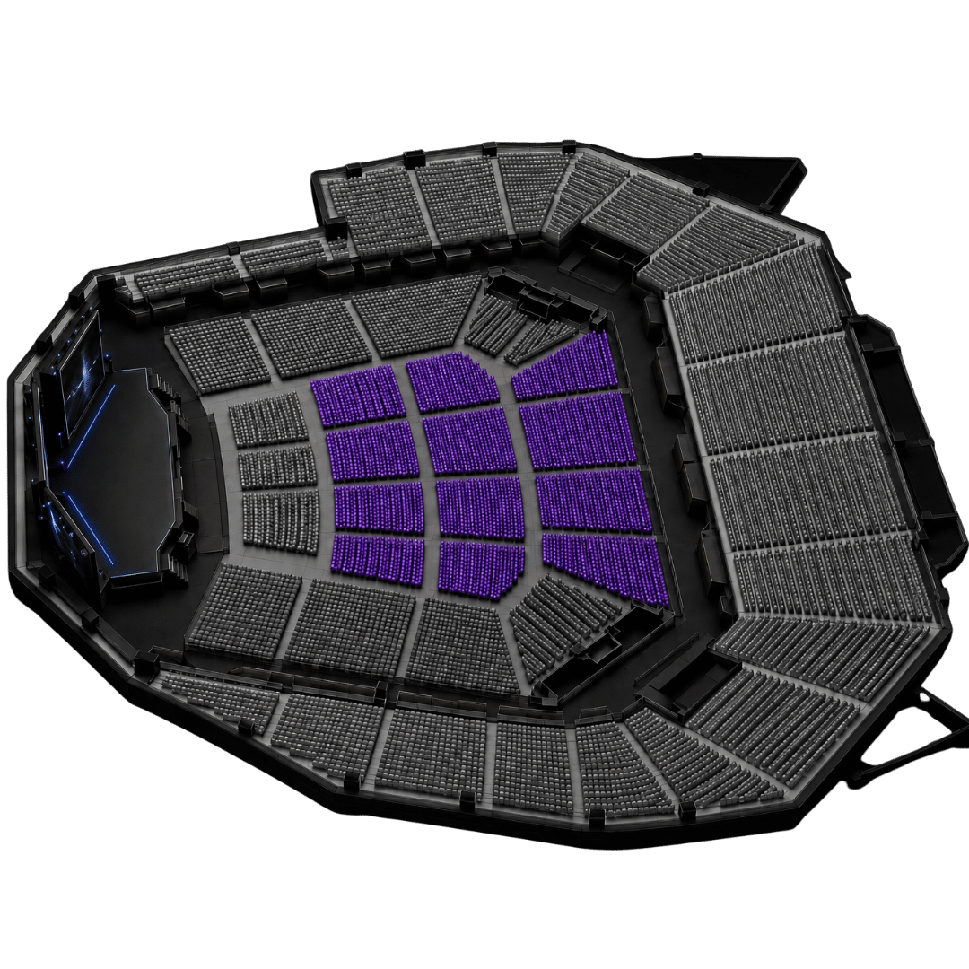 3D arena seating layout for Diamond ticket tier