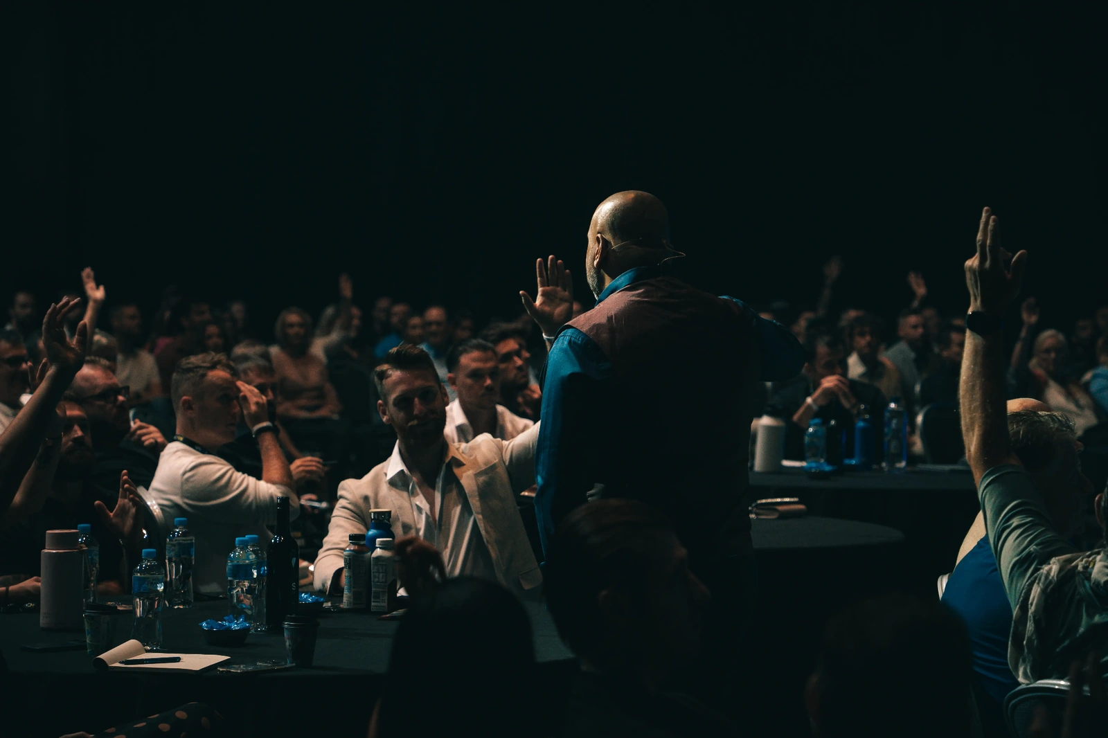 Audience view showing the scale and energy of a sales conference