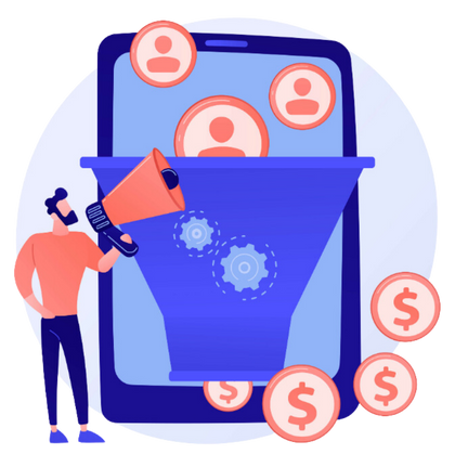 AI chatbots for business converting website visitors into qualified leads through automated funnels