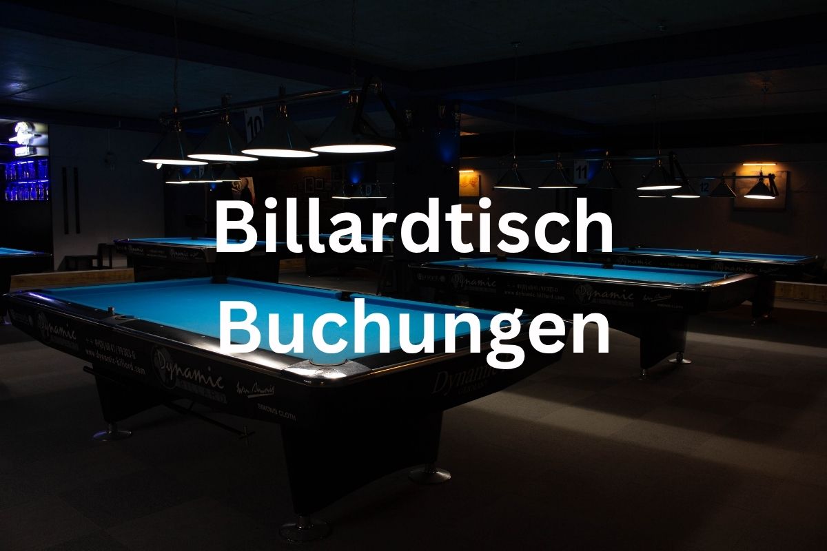Titelbild "Billardtisch Buchungen" Bild von einer Billard Bar