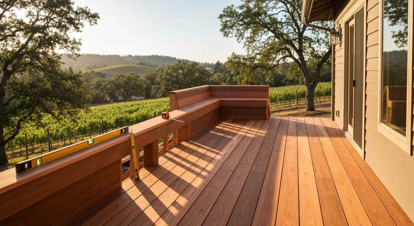 Cedar deck construction Ashland