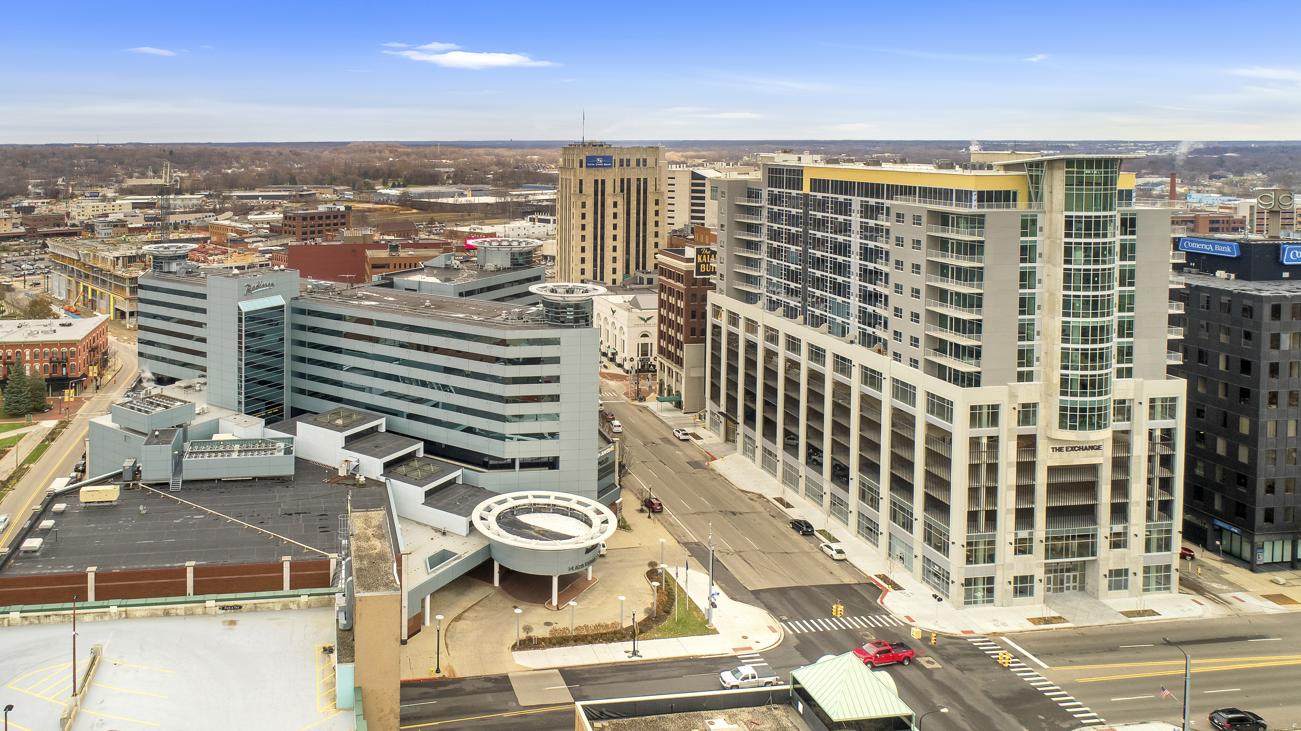 Southwest Michigan aerial view