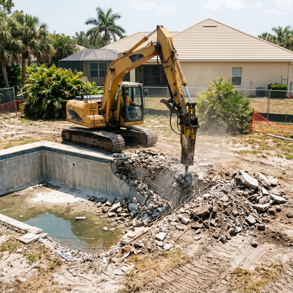 Home teardown project in Ft Lauderdale