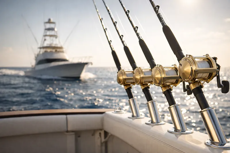 Half day Palm Beach fishing charter (4 hours) on the 55 ft Viking Triton from Sailfish Marina with Captain John Caselli.