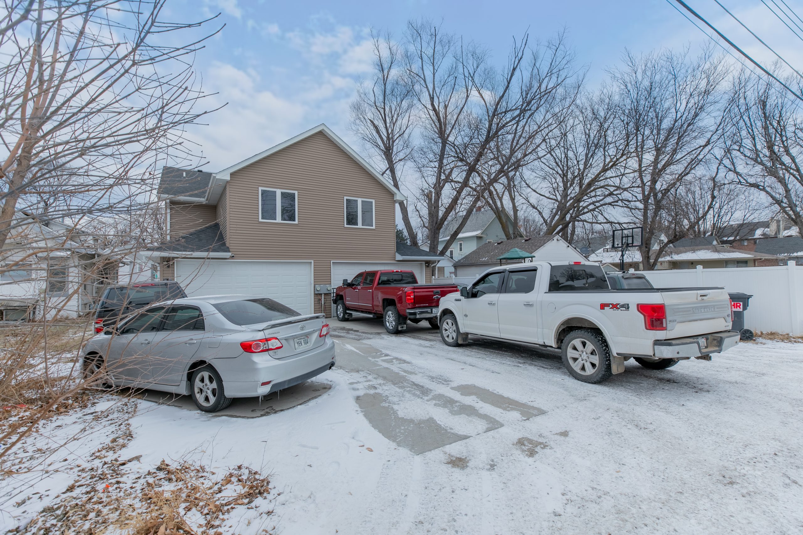 Attached garage with off-street parking