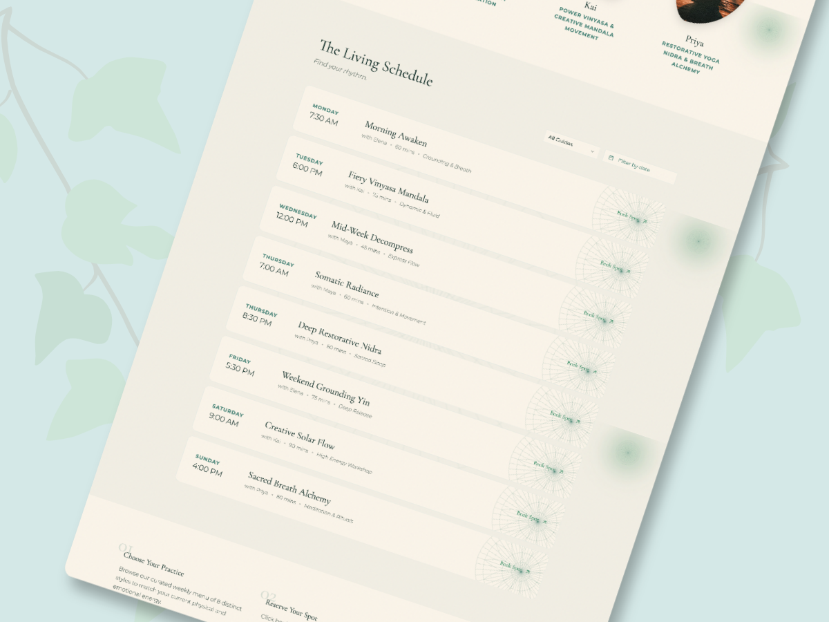 Living Schedule