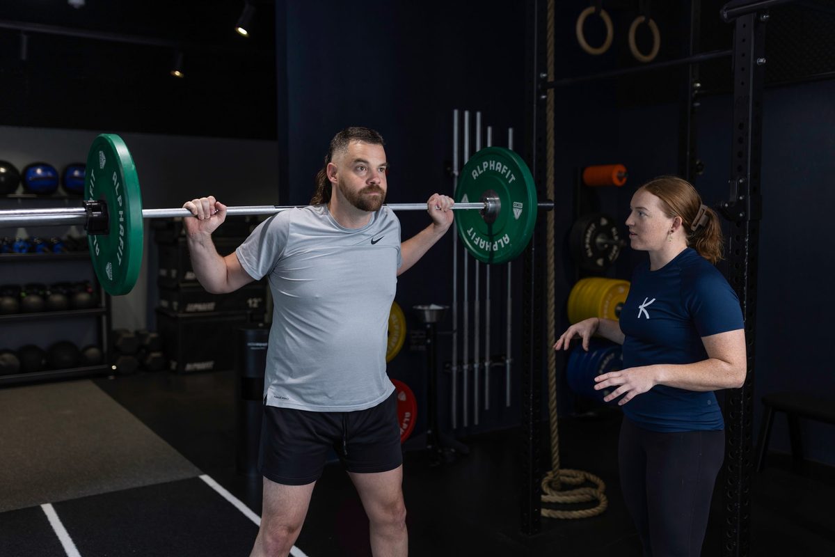 Front squat coaching at KGS