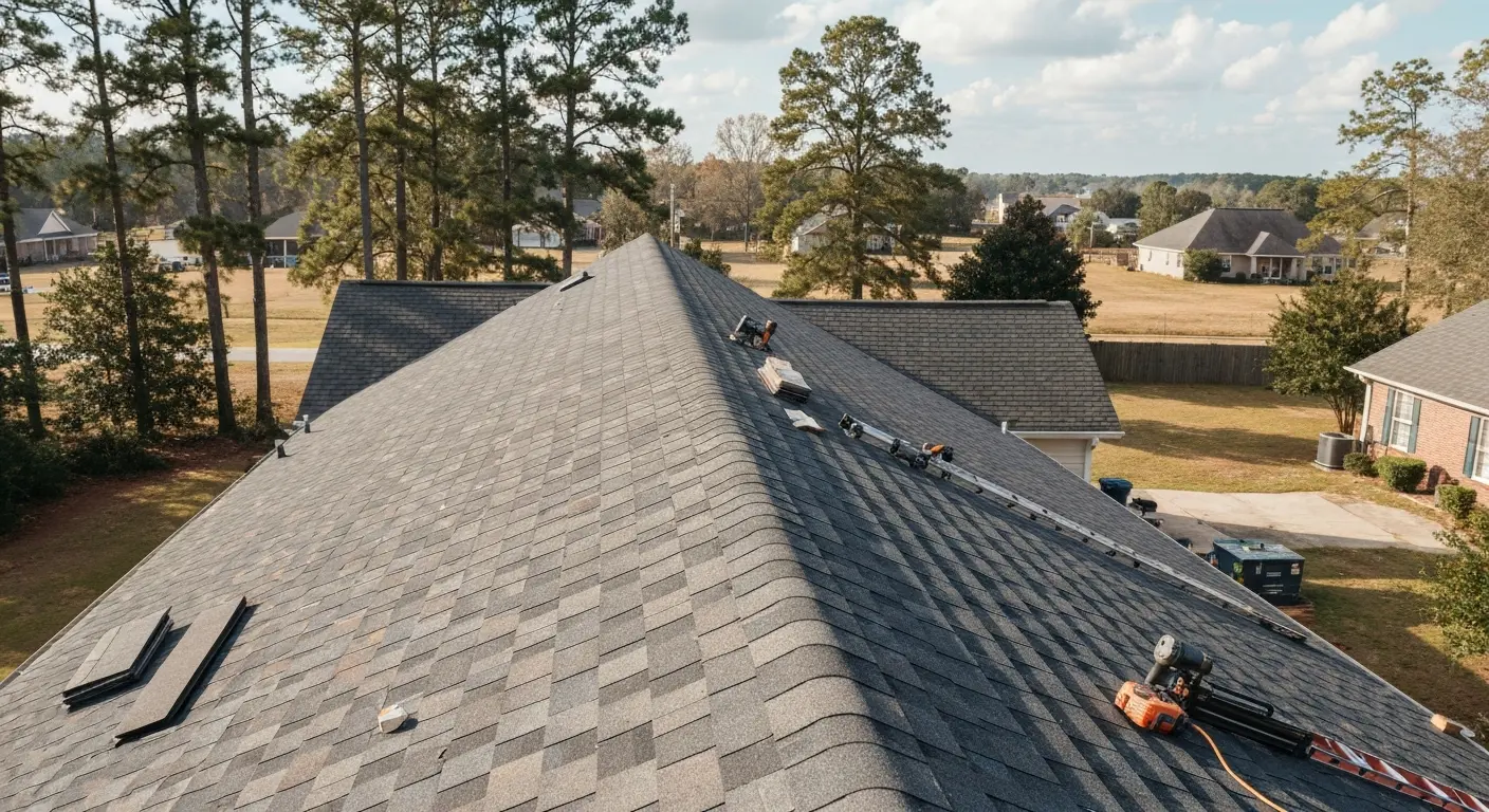Residential roof installation
