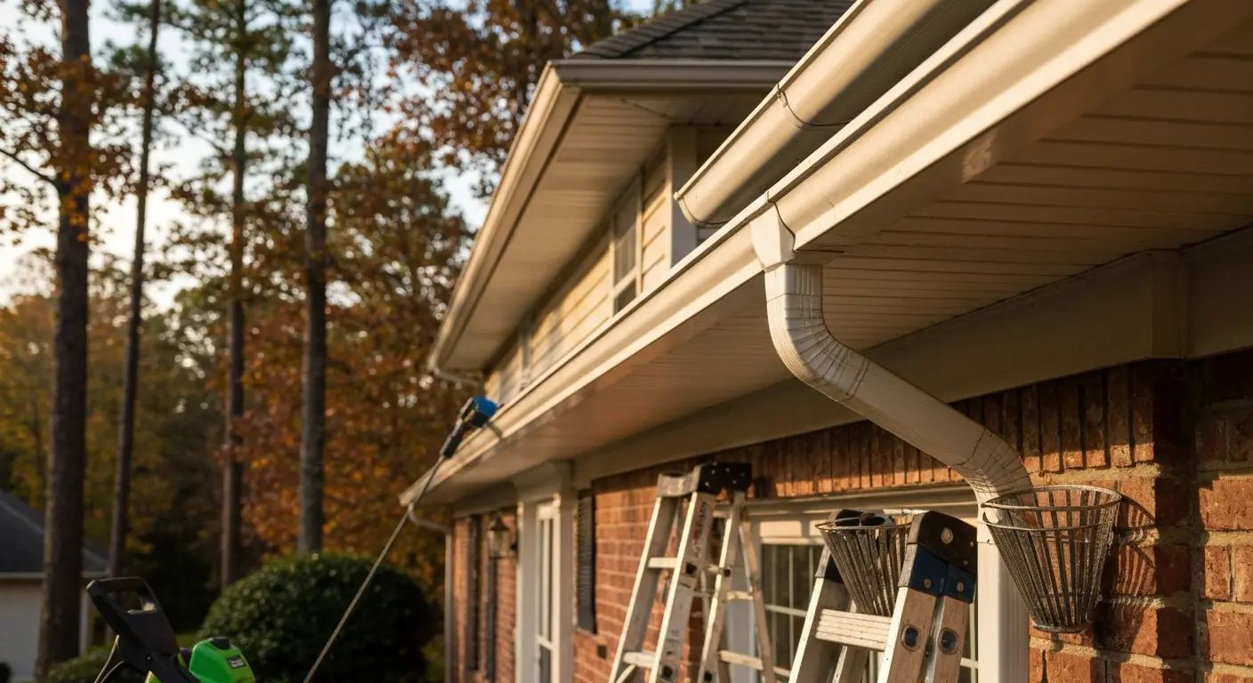 Gutter cleaning and installation service