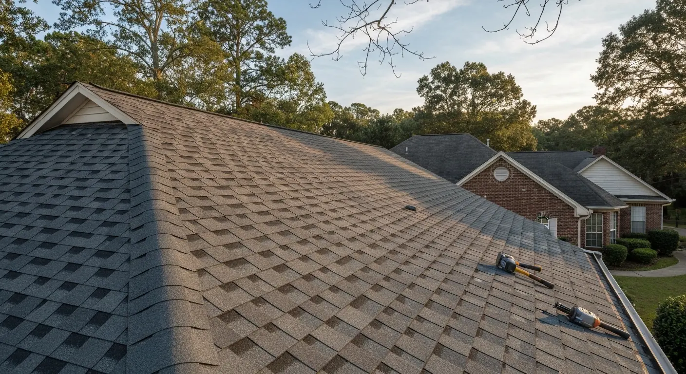 New roof installation