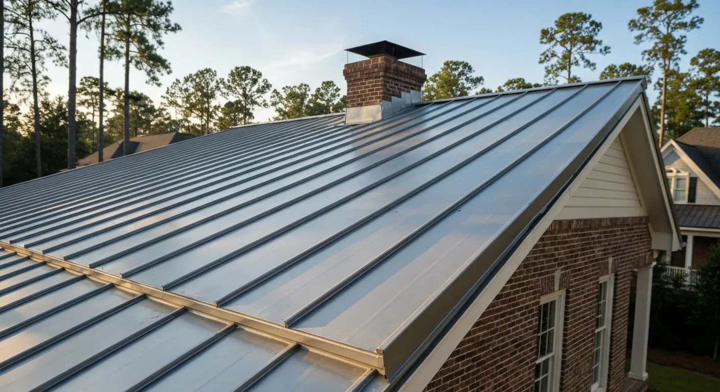 Metal roofing installation