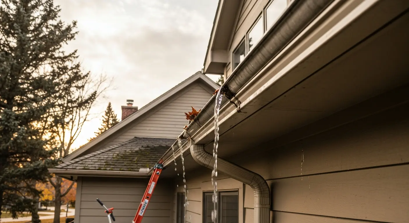 Gutter cleaning and maintenance