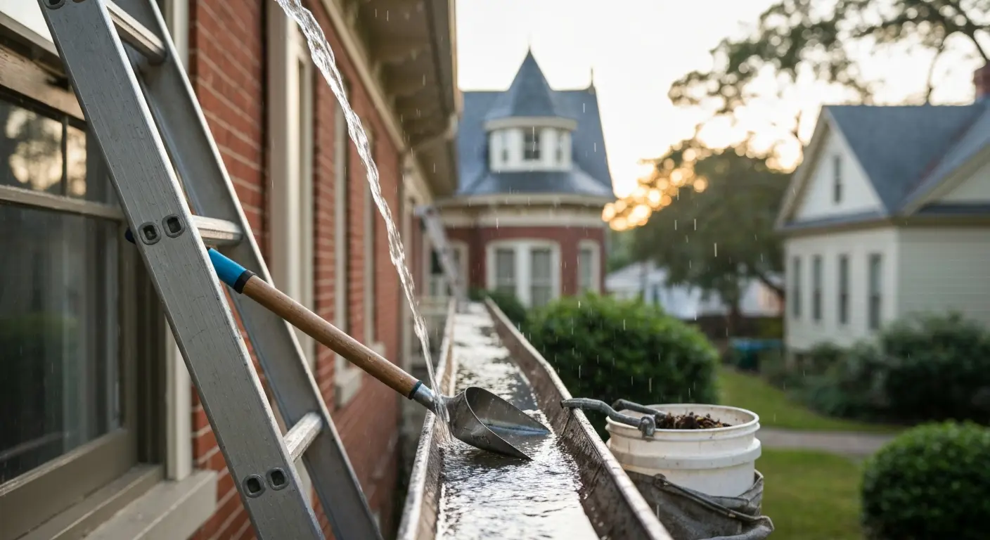 Gutter cleaning service