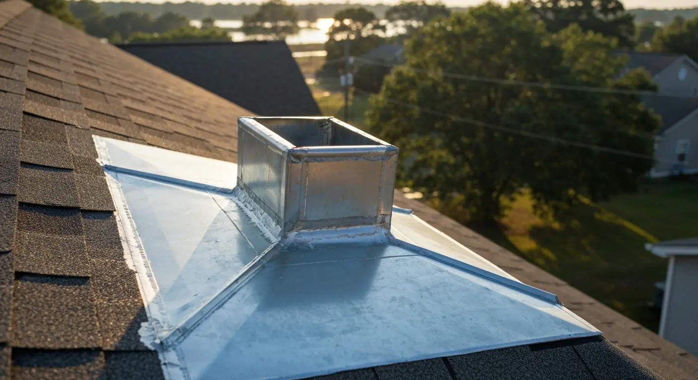 Roof leak repair and flashing