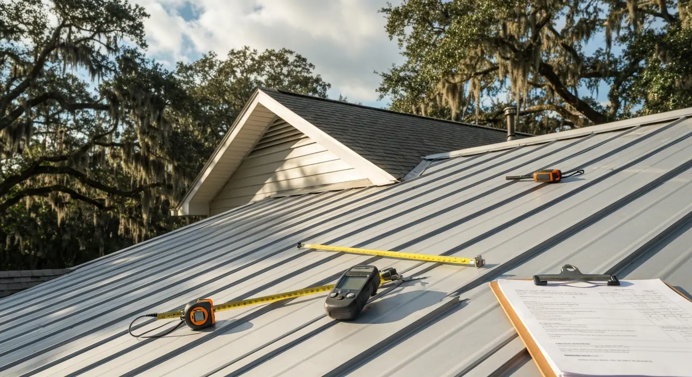 Professional roof inspection