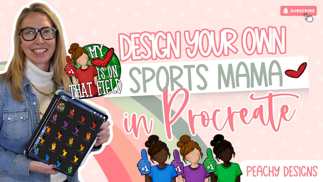 Sports Mama Procreate lesson