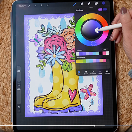 Step 3: Finished colored illustration
