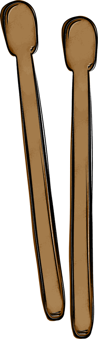 Hand-drawn drum sticks