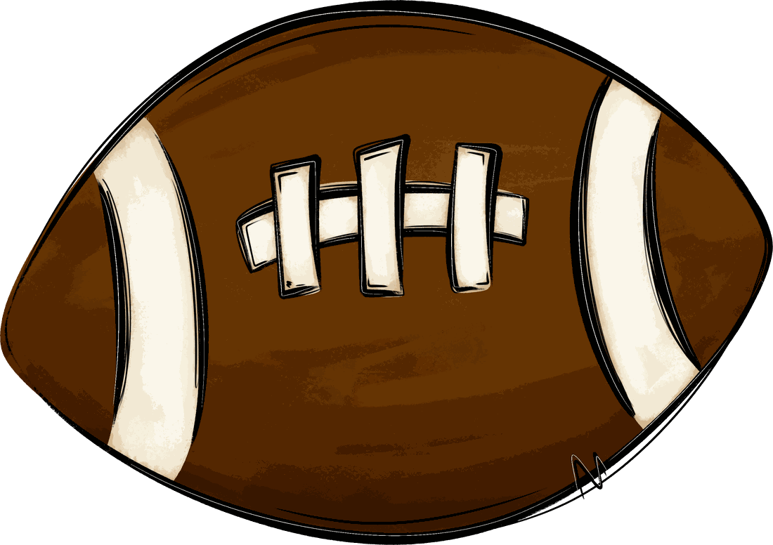 Hand-drawn football