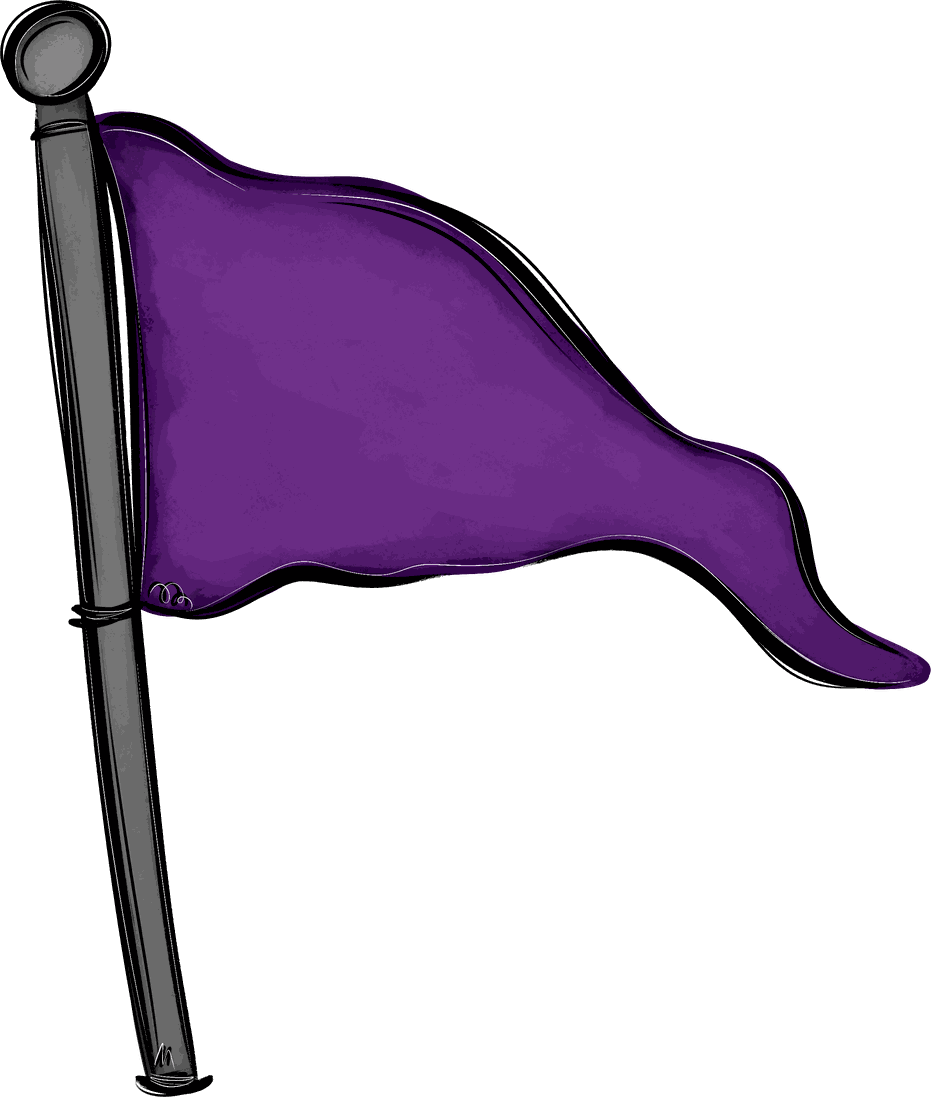Hand-drawn spirit pennant