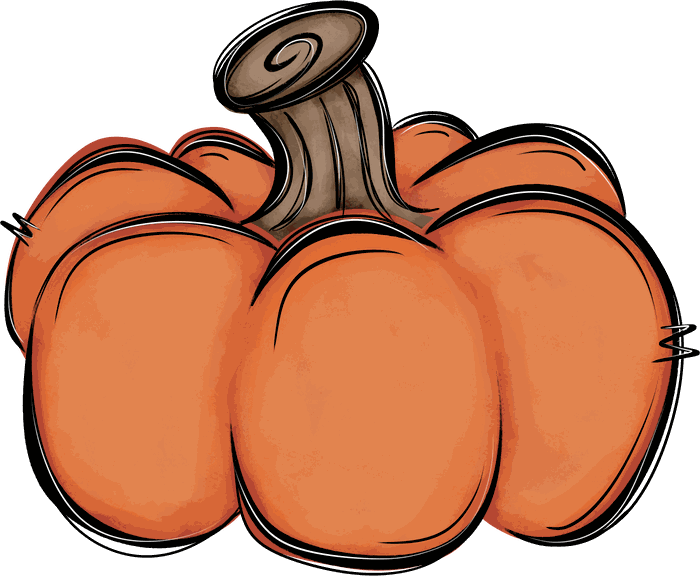 Hand-drawn pumpkin
