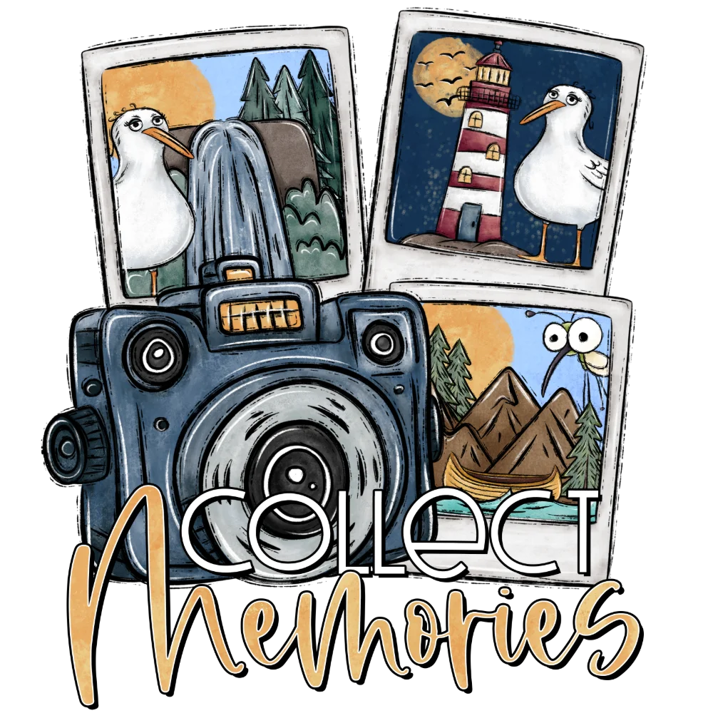 Collect Memories hand-drawn design