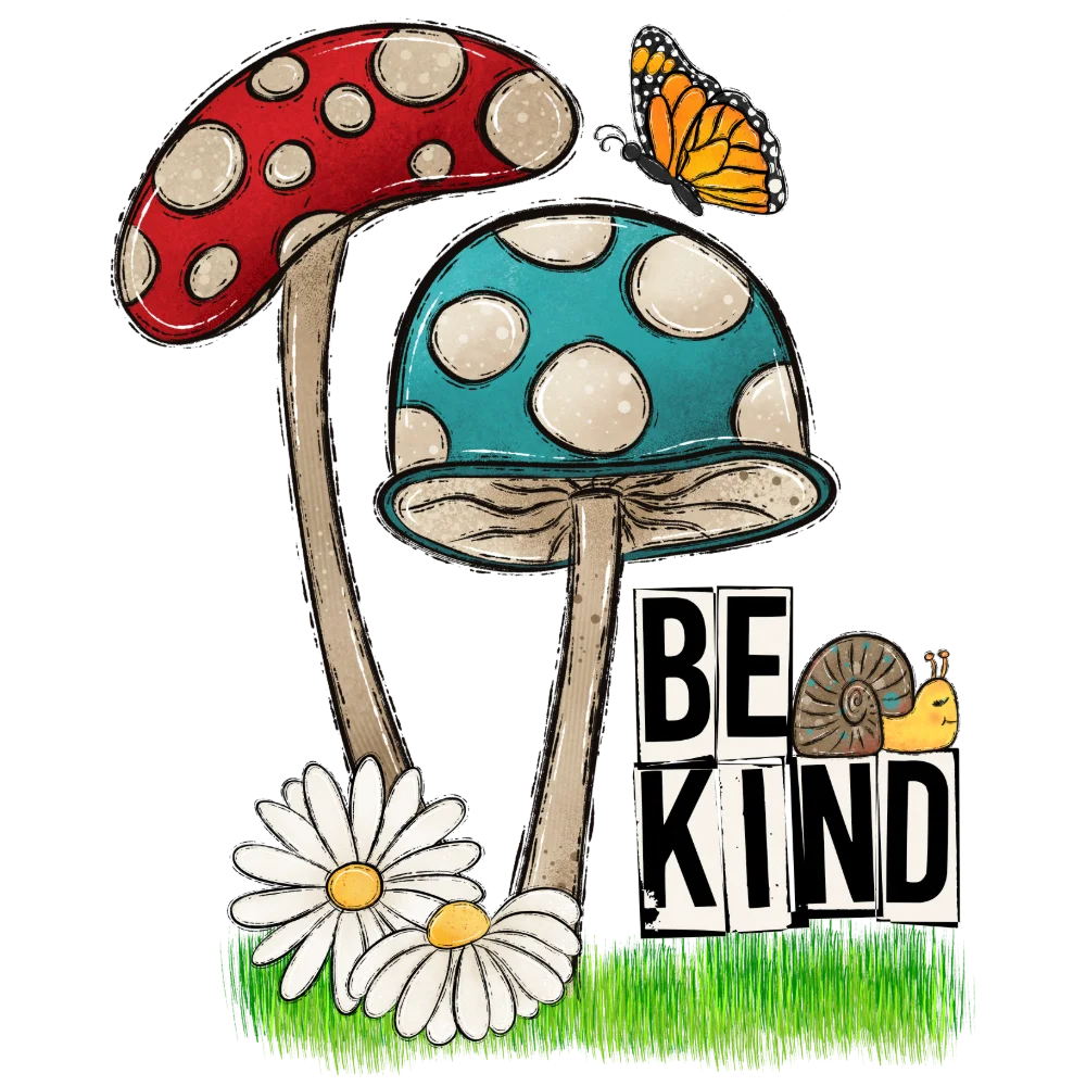 Be Kind hand-drawn design