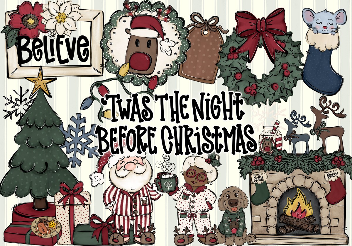 'Twas the Night Before Christmas bundle preview