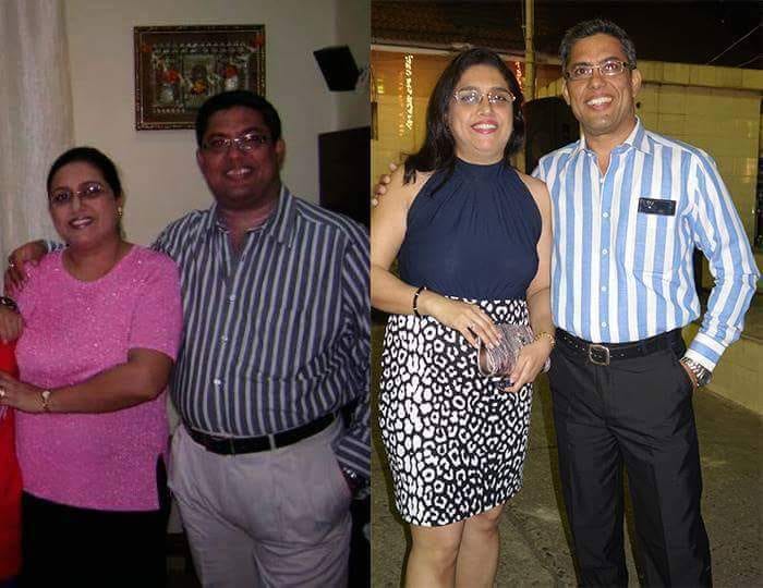 Jehangir and wife — Before and After transformation