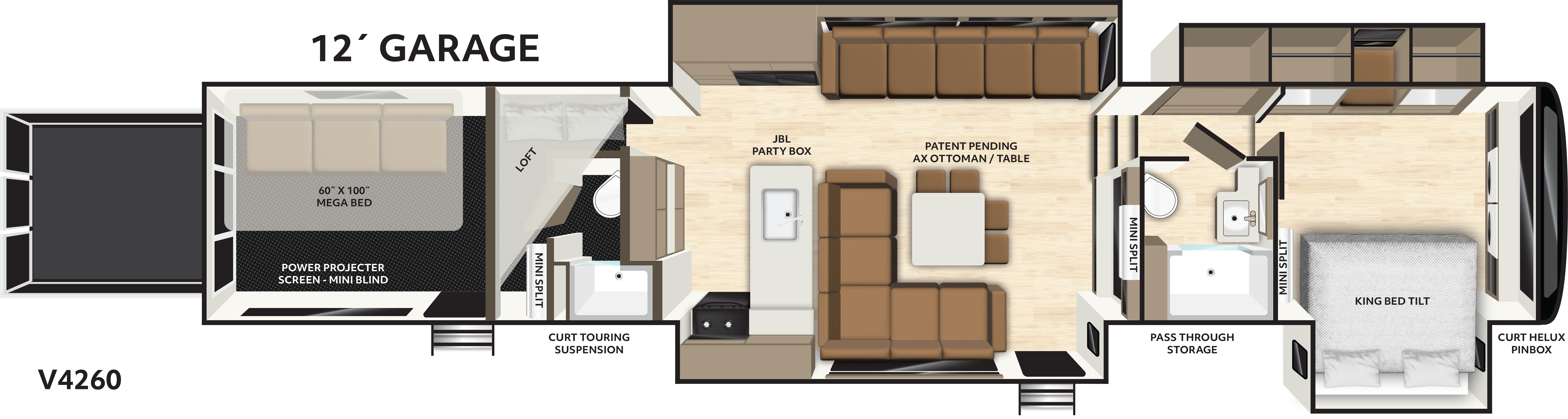 2027 Axiom Vendetta V4260 floor plan diagram
