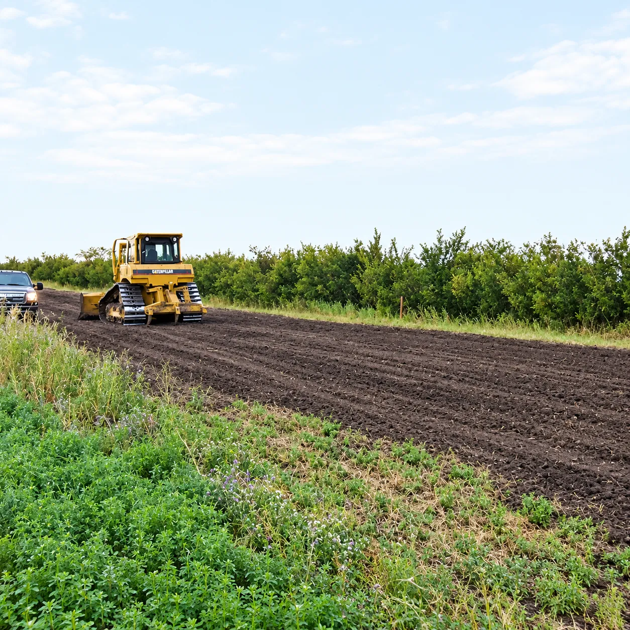 Soil preparation for environmental reclamation work