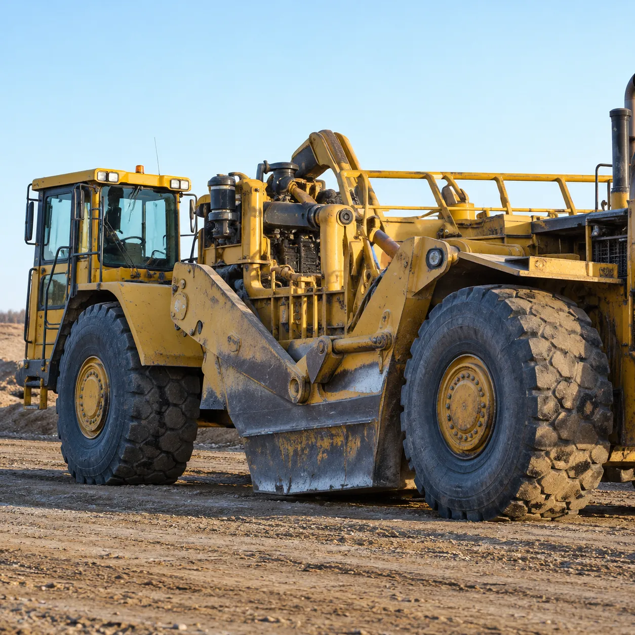 Scraper available for large-scale earthmoving and site development