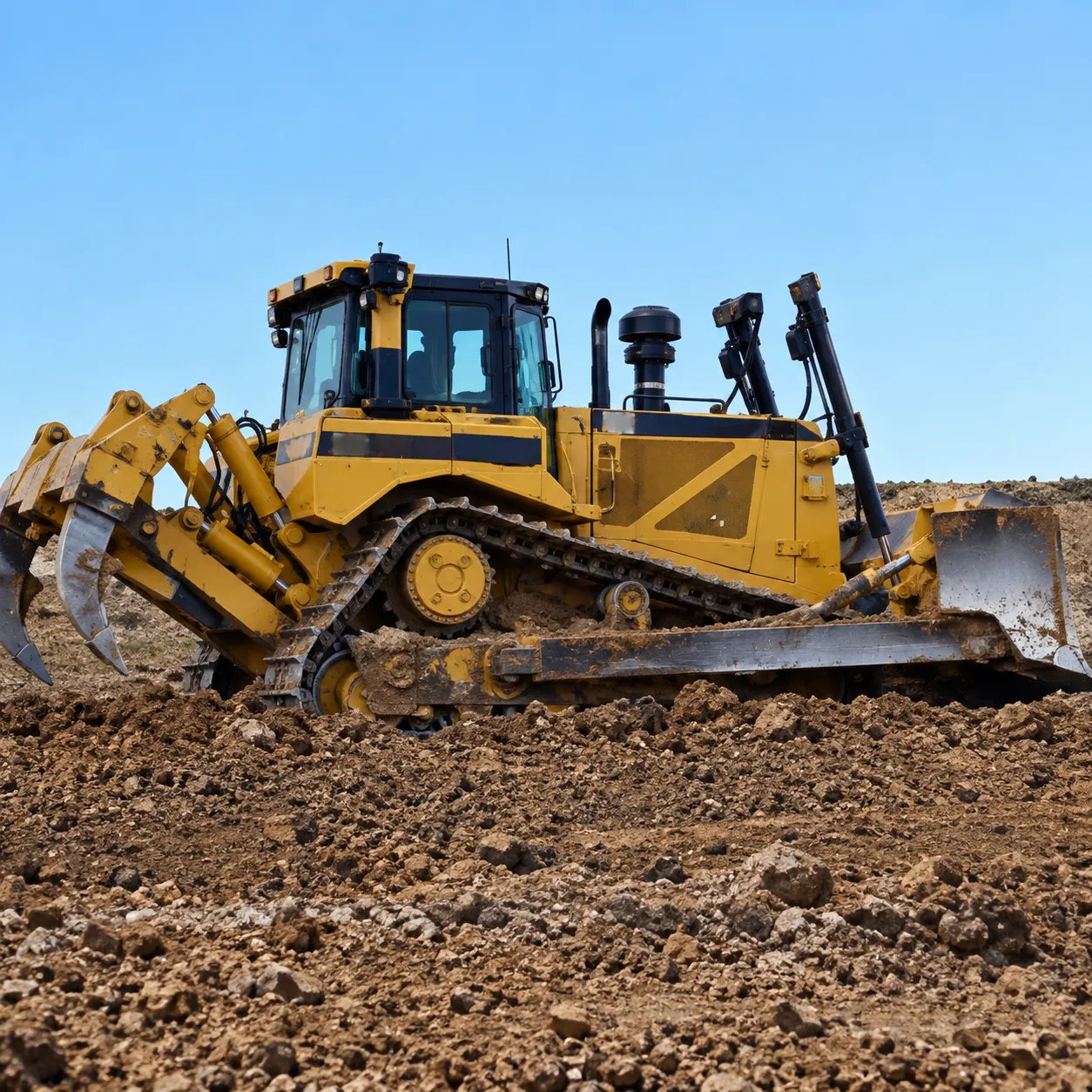 Crawler dozer available for grading and site preparation work