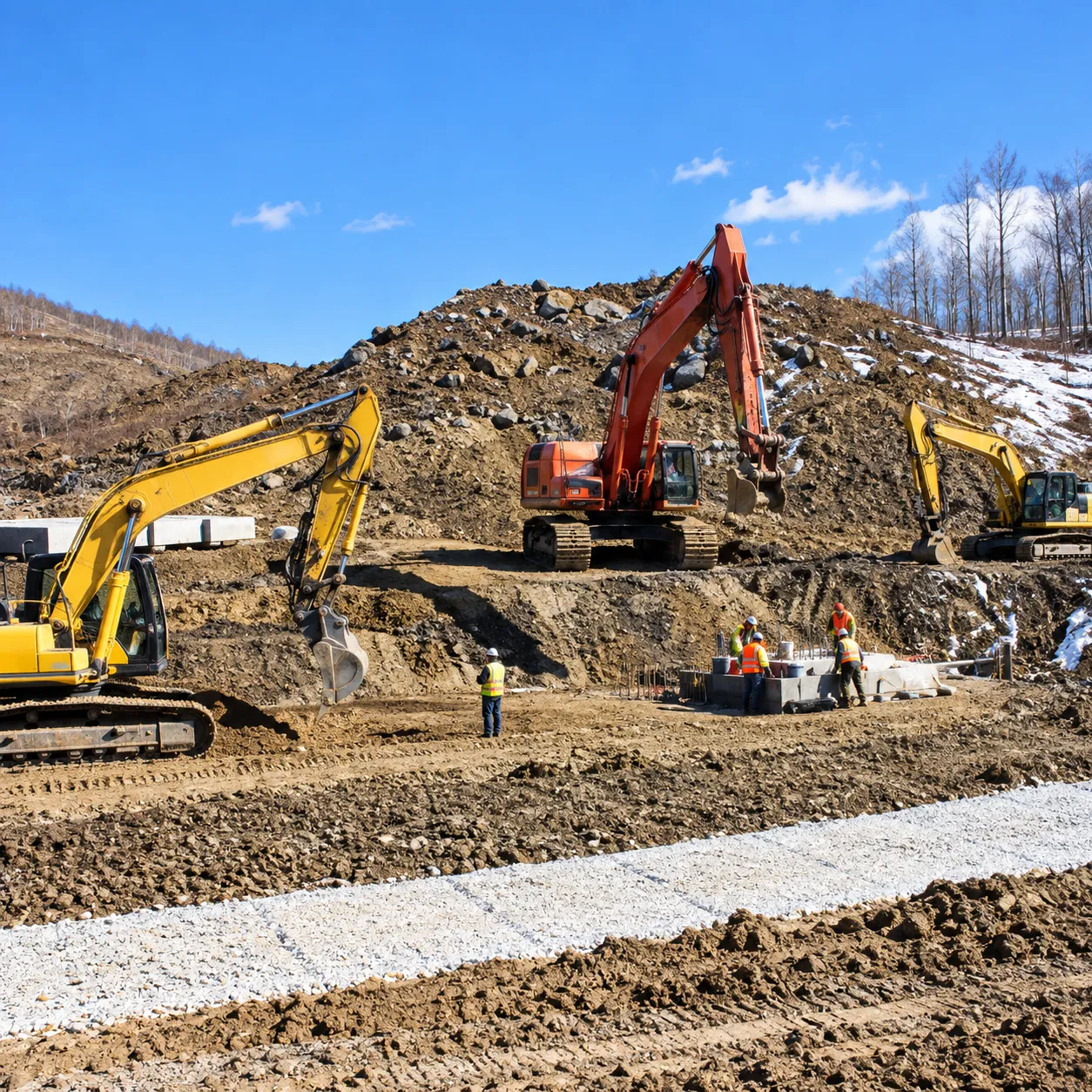 Excavation and site preparation for the Kowal Construction Arch Project