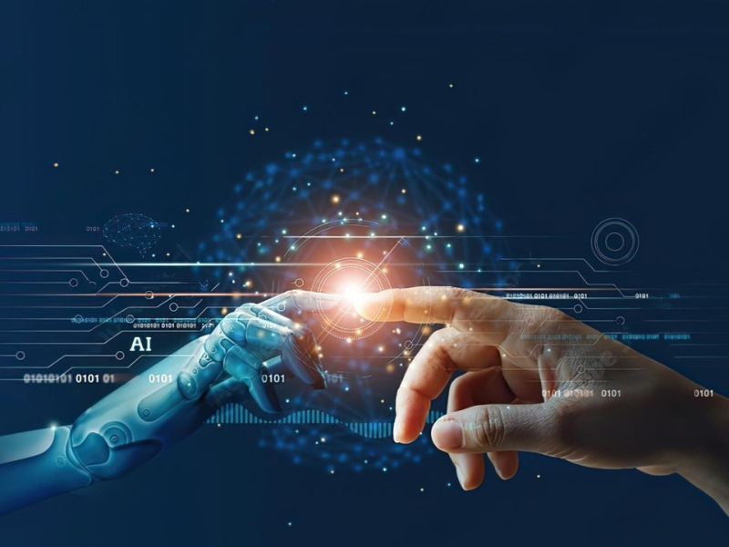 human and ai sales rep